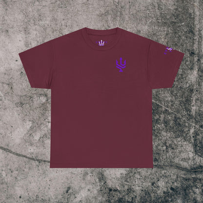 Unisex Heavy Cotton Tee Purple Font - I Elevate!