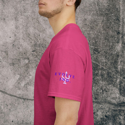 Unisex Heavy Cotton Tee Purple Font - I Elevate!
